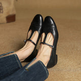 Granelle™ Punching T-Strap Shoes