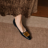 Orlane™ Pointed Flat with Gold Hardware