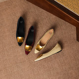 Orlane™ Pointed Flat with Gold Hardware