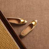 Orlane™ Pointed Flat with Gold Hardware