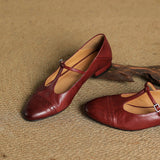 Granelle™ Punching T-Strap Shoes