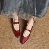 Maevine™ Square Toe Low Heel Pumps