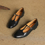 Granelle™ Punching T-Strap Shoes