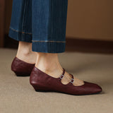 Ormelle™ Double Strap Wedge Shoes