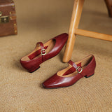 Maevine™ Square Toe Low Heel Pumps