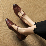 Granelle™ Punching T-Strap Shoes