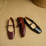 Islenne™ Buckle Strap Flat Shoes