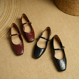 Islenne™ Buckle Strap Flat Shoes