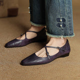 Eclarine™ Cross Strap Wedge Shoes