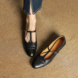 Granelle™ Punching T-Strap Shoes