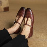 Granelle™ Punching T-Strap Shoes