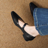 Maevine™ Square Toe Low Heel Pumps
