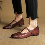 Granelle™ Punching T-Strap Shoes