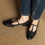Granelle™ Punching T-Strap Shoes