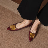 Orlane™ Pointed Flat with Gold Hardware