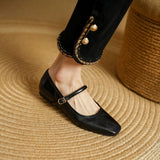 Islenne™ Buckle Strap Flat Shoes