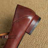 Granelle™ Punching T-Strap Shoes