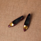 Orlane™ Pointed Flat with Gold Hardware