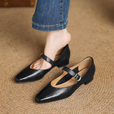Maevine™ Square Toe Low Heel Pumps