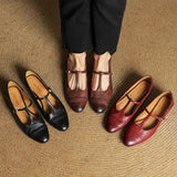 Granelle™ Punching T-Strap Shoes