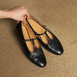 Granelle™ Punching T-Strap Shoes