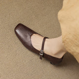 Sennia™ Square Toe Mary Jane Pumps