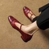 Granelle™ Punching T-Strap Shoes