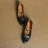 Granelle™ Punching T-Strap Shoes