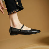 Islenne™ Buckle Strap Flat Shoes