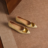 Orlane™ Pointed Flat with Gold Hardware