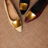 Orlane™ Pointed Flat with Gold Hardware