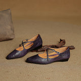 Eclarine™ Cross Strap Wedge Shoes