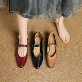 Maevine™ Square Toe Low Heel Pumps