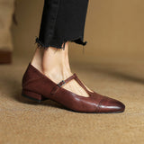 Granelle™ Punching T-Strap Shoes