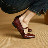 Islenne™ Buckle Strap Flat Shoes