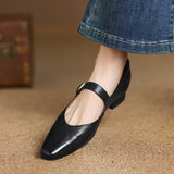 Maevine™ Square Toe Low Heel Pumps