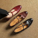 Granelle™ Punching T-Strap Shoes