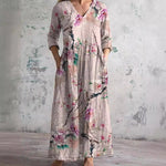 Caroline Floral Summer Dress Pink