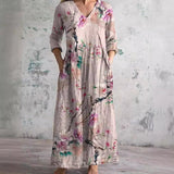 Caroline Floral Summer Dress Pink