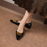 Orlane™ Pointed Flat with Gold Hardware