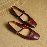 Islenne™ Buckle Strap Flat Shoes