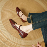 Islenne™ Buckle Strap Flat Shoes