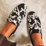 Elegant animal print loafers