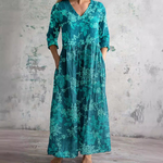 Marie Floral Summer Dress Blue