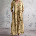 Erica Floral Summer Dress Yellow