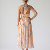 Elin | Soft Halter Midi Dress