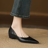 Avienne™ Pointed-Toe Wedge Pumps