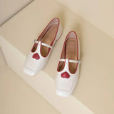 Coeurine™ Heart Motif Low Heel Shoes