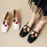 Coeurine™ Heart Motif Low Heel Shoes