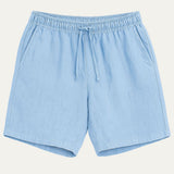 The Lisbon Men's Linen Old Money Blue Shorts